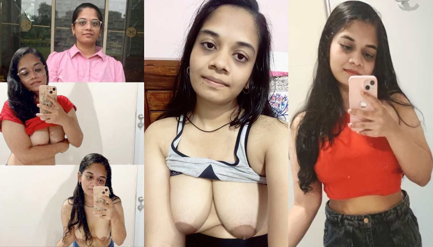 Cute Chasmish Busty Gf Gauri Squeezing Big Boobs & Fingering Cucumber Fuck (14 Clips)