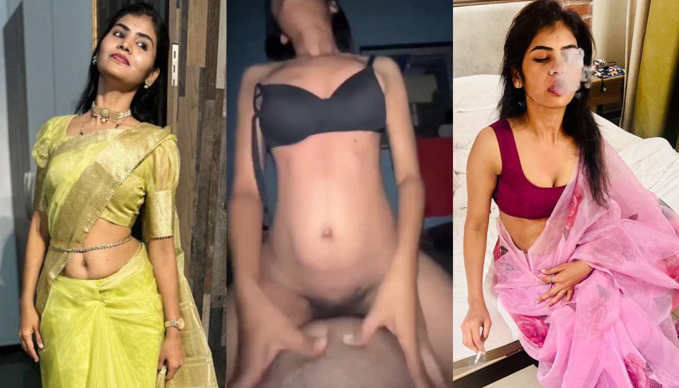 Beautiful Sexy Indian HouseWife Smoking Riding