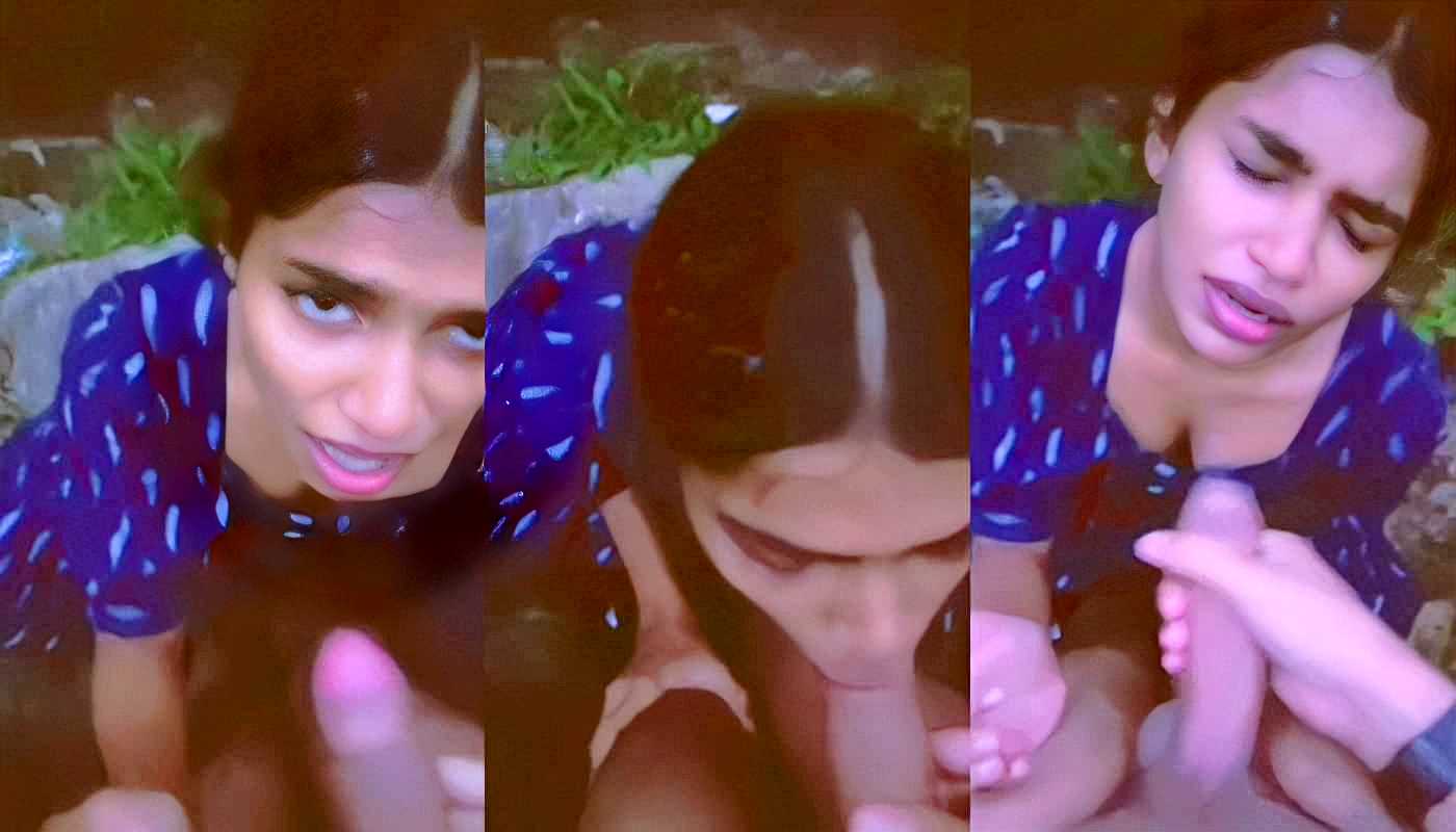 Horny Mallu Gf Cumshot on Face in Park