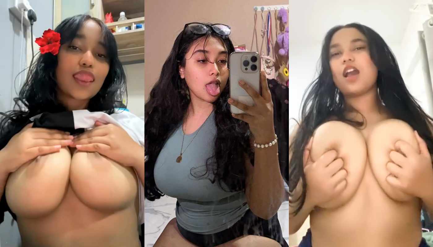 Sexy Indian Baddie Playing with Big Boobs (16 Clips)