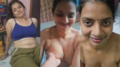 Telugu Aunty Boob Pressed By Husband